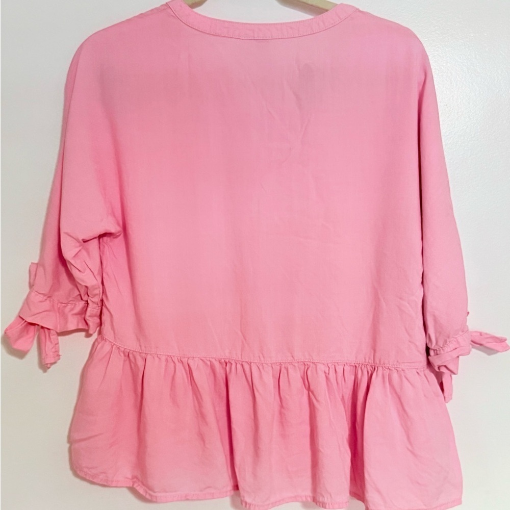 Pink Peplum Blouse - Picture 2 of 4